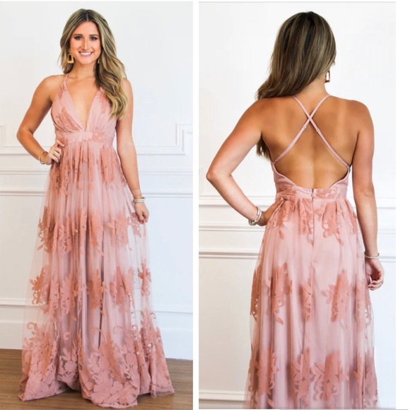 Luxxel | Lace Mesh Maxi Dress | Yellow | Small - Picture 2 of 13